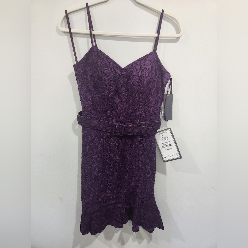 NWT Purple Lace Women Dress